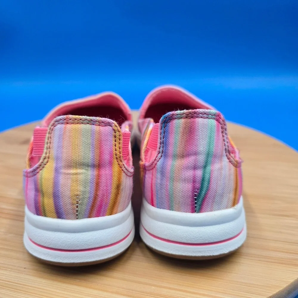 Clarks‎ Cloudsteppers Sillian 2.0 Pace Multi Color Stripe Slip On Loafers Size 5